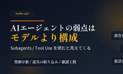 Featured image of post Anthropic公式ガイドを読むと、AIエージェントの弱点は「モデル」より「構成」にあると分かる